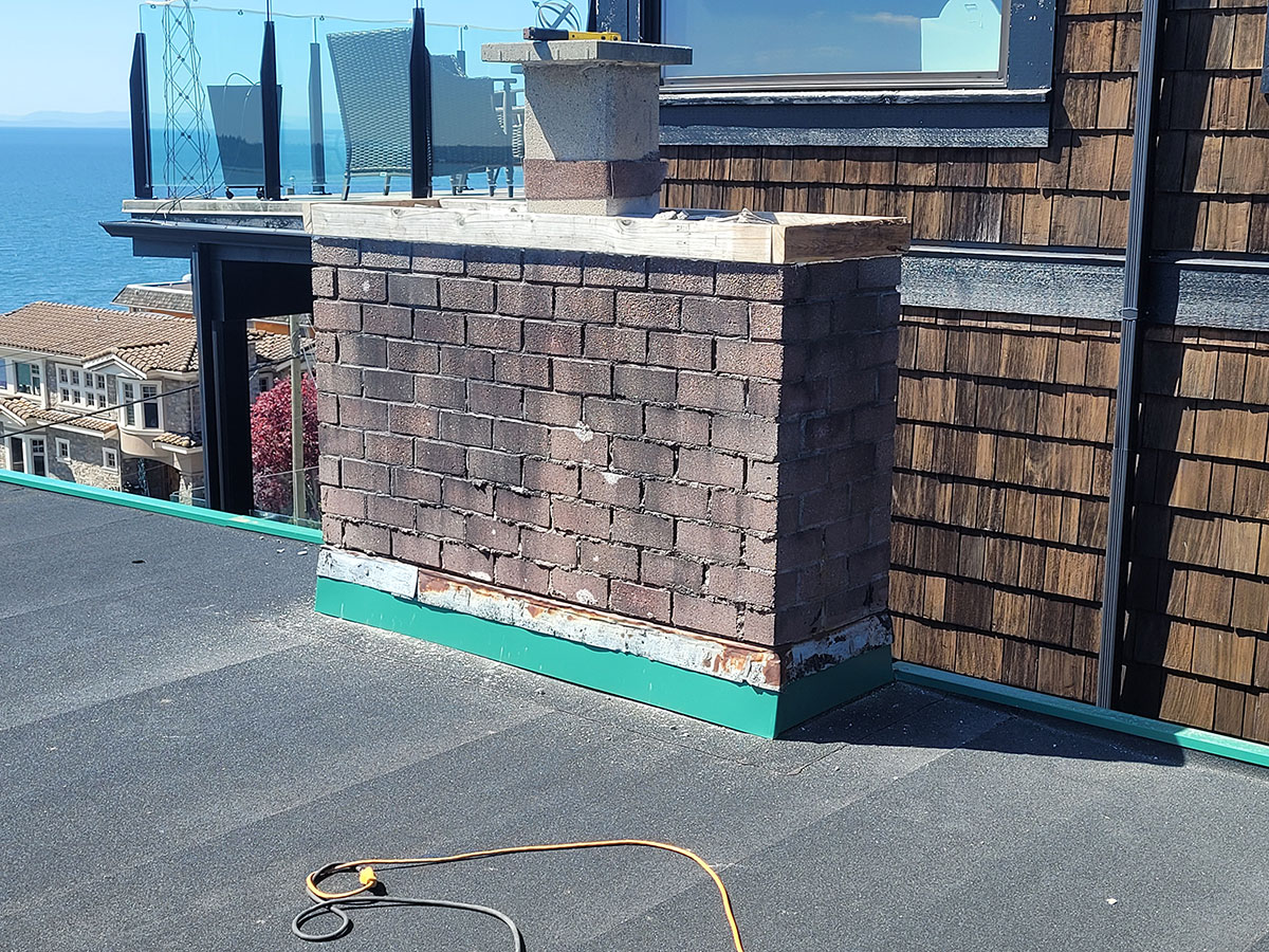 Chimney Cladding in White Rock, B.C. | Surlang Roofing
